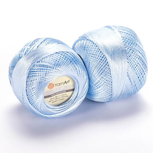 Image of YanrArt Tulip%100 Microfiber Silky Yarn - Suitable for Summer Clothes and Home Accessories Curtains, Runners, Tablecloths - S. Fine(1) Weight Yarn - 1.70 Oz, 273 Yds (407)