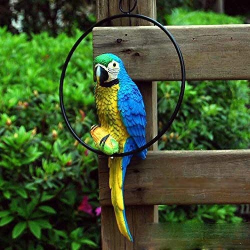 Wonderland 13 Inches Height Blue Parrot For Hanging For Home / Garden & Outdoor Decor