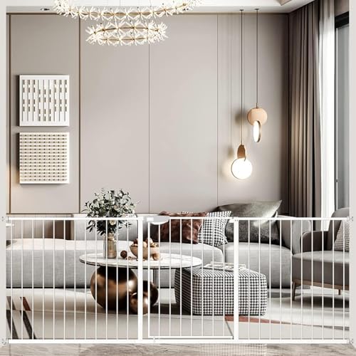 DEARBB Triple Lock Baby Gate for Stairs Doorways and House 31' to 86' Extra Wide Pressure Mounted...