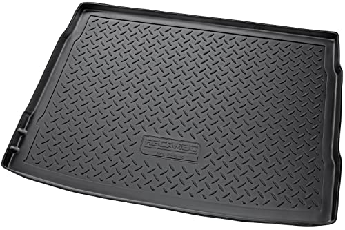 Recambo Gummi Kofferraumwanne Premium passend für VW Golf 6 Schrägheck | 5K1 | BJ 2008-2012 | mit Notrad | passgenau mit Rand