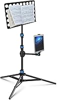 Vista 6 de Soporte plegable para partituras de música ECT1 con soporte intercambiable para tableta