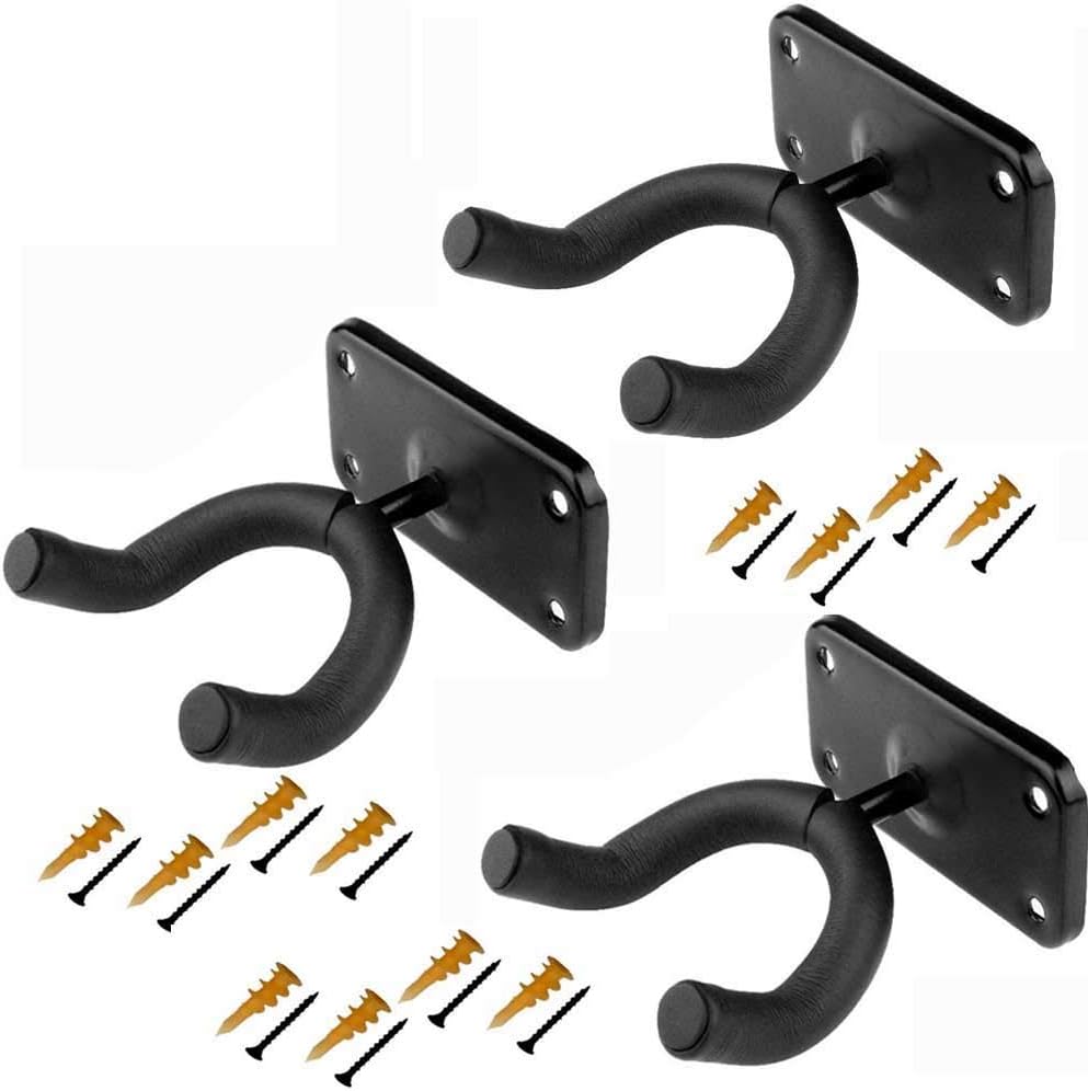 XJunion Skateboard Wall Hanger Wall Storage Clip Skateboard Wall Rack Wall Mount - for Skateboard and Longboard and Guitar (3pcs Skateboard Wall Mount)