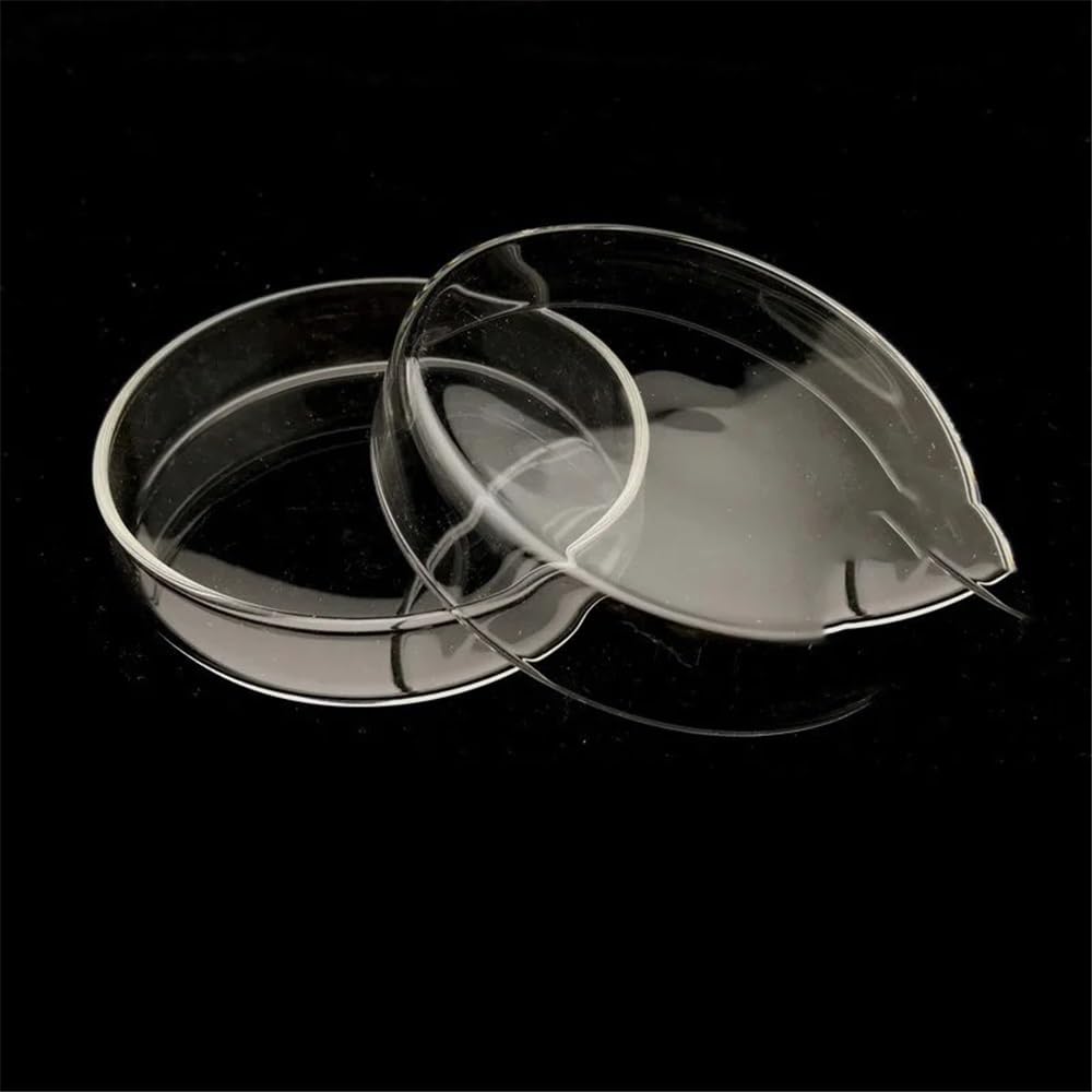 Vetreria da laboratorio Laboratorio - Piastre di coltura sterili in vetro borosilicato da 35 mm a 200 mm - Forniture di laboratorio(75mm 10pcs)