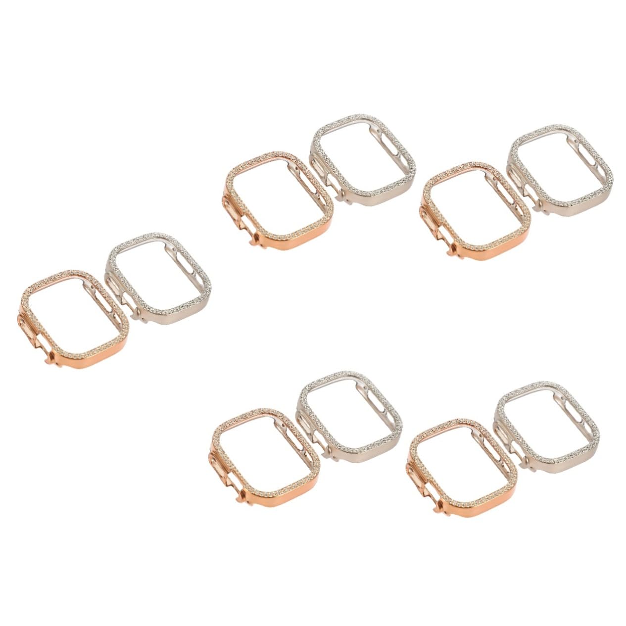 DOITOOL 10 Pièces boîtier de Montre Pomme Accessoires de Montre Couvercle de remplaçable Coque de Couverture de Creux Cas Source de Pare-Chocs Ultra