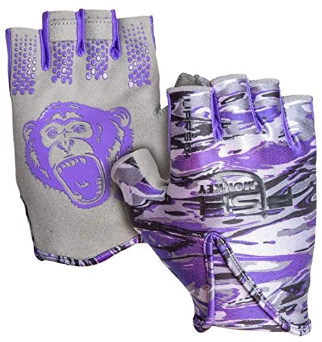 Fish Monkey Fm18-Vsp-M Stubby Guide Glove Voodoo Swamp Neon Purple M #TOP4