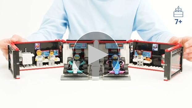 Amazon.com: LEGO City F1 Garage & Mercedes-AMG & Alpine Cars