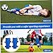 Football Shin Pads Kid Football Shin Guards Shockproof Kids Soccer Shin Guards with Adjustable Strap Soccer Training Equipment 1 Pair for Boy Girl Sport Outdoor.