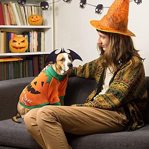 SUNYOK Dog Costume Halloween Pumpkin Dog Costume Large Dog Costume for Halloween Pet Cat Dog Clothes