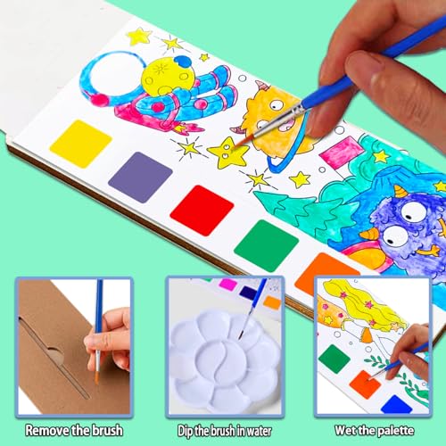 Save on JUNQIU 5-Pack Watercolor Paint Sets for Kids - Use Code