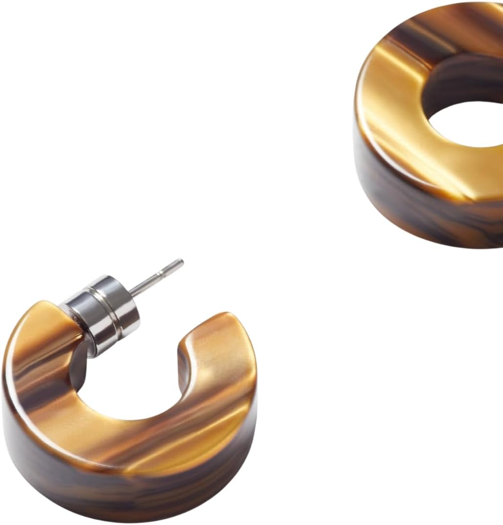 MACHETE Muse Circle Hoop Earrings Acetate Resin Fashion Jewelry for Women