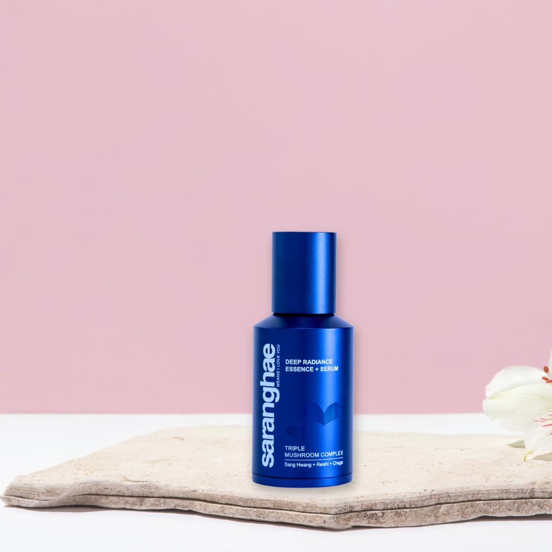 Niacinamide Serum For Uneven Skin Tone, Face Serum with Triple Mushroom Complex: Reishi + Chaga + Sang Hwang for Dry, Damaged Skin -1.5 Ounce by Saranghae - Image 3