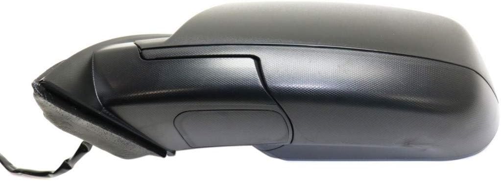 For Chevy Equinox 2012 2013 2014 2015 Door Mirror Driver Side | Power | Textured | 2nd Design | w/Convex Insert | Replacement For GM1320452, GM1320386 | 22818262, 20858707