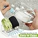 Zeato Sprouting Jar Kit Seed Sprouter Set for Growing Broccoli, Alfalfa, Mung Bea, Premium Stainless Steel Screen Sprout Lids, 2 Wide Mouth Mason Jars, Blackout Sleeves, Tray, Stand and Canning Brush