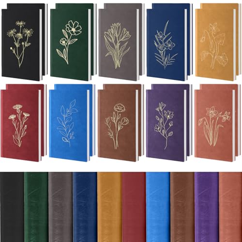 Carnet ligné 200 pages en lot de 10, une idée cadeau esthétique pour collègues et étudiantes