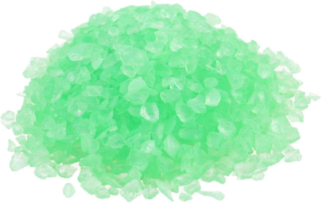 2pcs Glass Decorative Sand for Fish Tanks and Micro Landscapes Green Sand for Aquarium and Plant Decoration