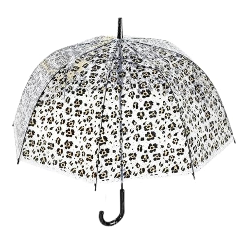 Parapluie transparent coupe-vent avec auvent dôme haut de gamme