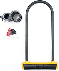 Cadeado Trava U-lock Onguard 8152 Chave Bike Moto Laranja