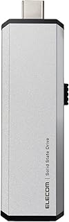 エレコム 外付けSSD 1TB USB3.2(Gen1)対応 PS5/PS4(メーカー動作確認済) スライド式 Type-C&Type-A両対応 シルバー ESD-EWA1000GSV