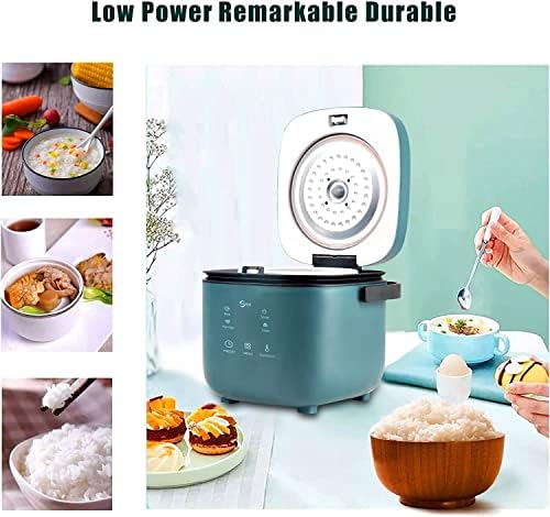 1.2 Liters Mini Rice Cooker, For 1-2 Person, Supports Preset and Keep Warming, 4 Multicooker Functions to Make Rice, Soup, Porridge, Cake