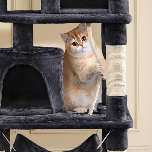 Árbol para gato negro de 24 x 19 x 62 pulgadas miniatura 6