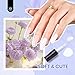 Beetles White Gel Nail Kit with U V Light, 5 Pcs Gel Polish Kit with Base & Top Coat and Nail File for Beginners White DIY Salon Soak Off Manicure Home Women Gifts