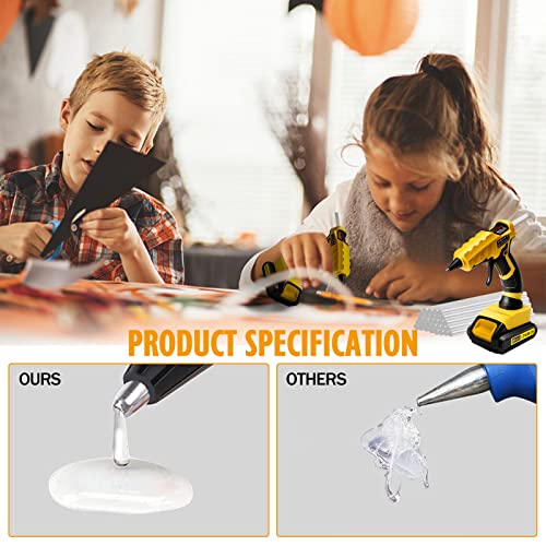 Cordless Hot Glue Gun For Dewalt, Suitable For Dewalt 18V Max Lithium-Ion Battery, (2A Battery Included) For Arts & Diy & Repairs, 30S Quick Preheat Hot Melt Glue Gun With 30 Pcs Glue Sticks(7*150Mm) #TOP6