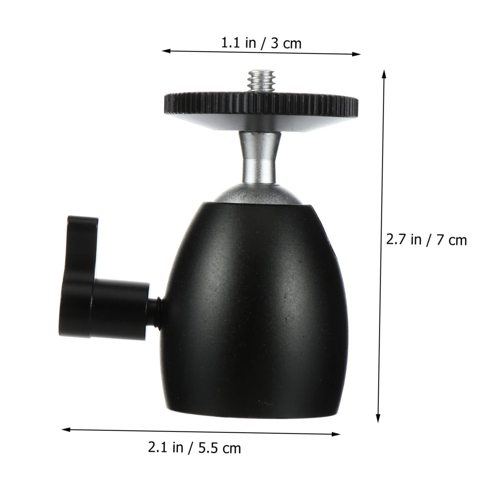 VILLCASE Selfie Stick Tripod Adapter for 1/4 Camera Adapter Quick Release Ball Head Mount for Camera Accessories