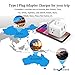 TESSAN New Zealand Australia Power Adapter Plug, US to Australia Plug Adapter with 3 US Outlets and 2 USB Charging Ports, Type I Travel Adaptor for USA to Australian, China, Argentina, Fiji, AU