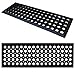 Produktbild Gummi Stufenmatten Fußmatte Ringgummimatte 25x75 cm Treppenmatte Matte rutschhemmend Dicke 18mm mit Anlaufkante (5 Stück)