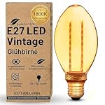 greenandco – greenandco E27 LED Vintage Glühbirne B75 gold 4W 200lm 1800K