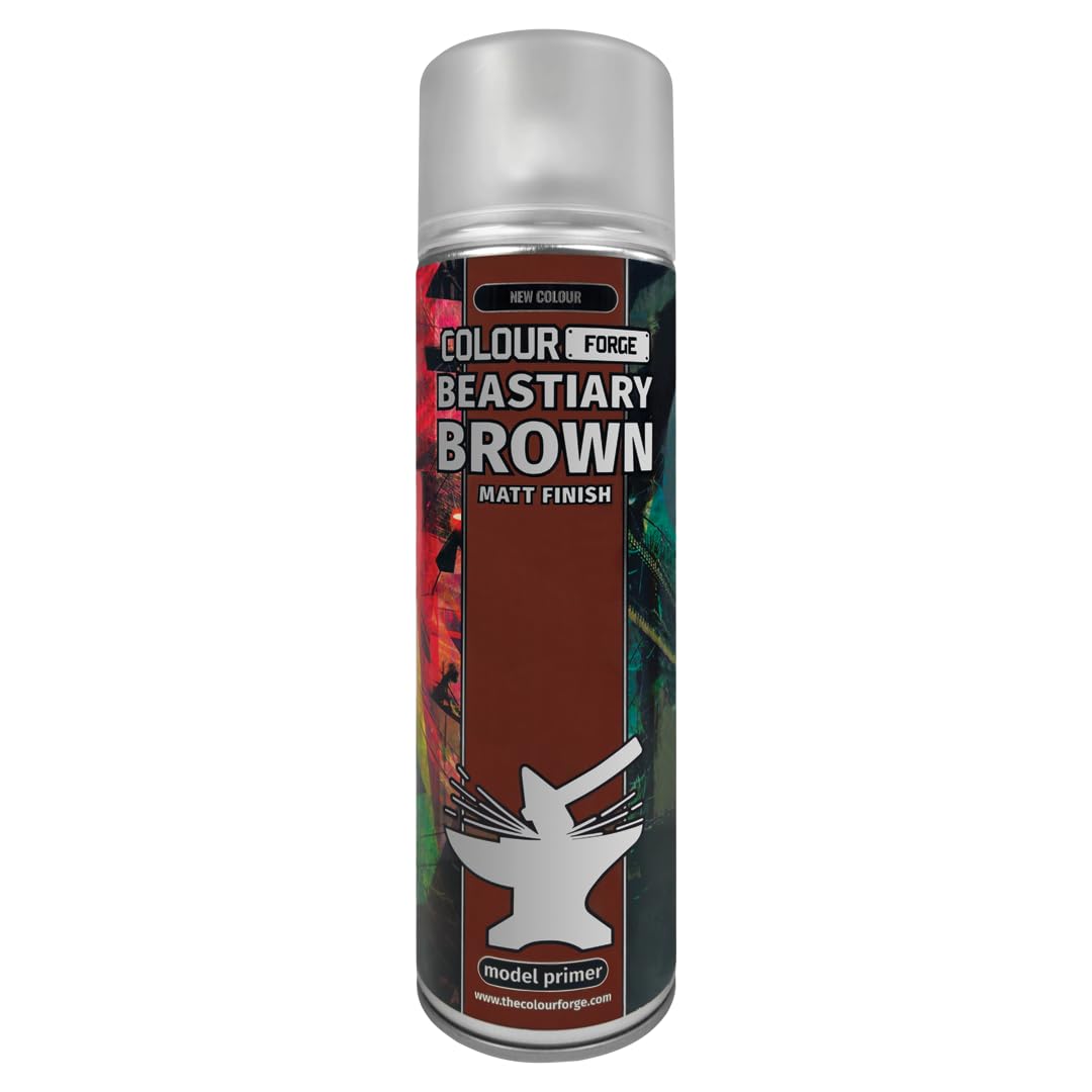 Colour Forge Beastiary Brown Spray Primer 500ml Miniature Paint