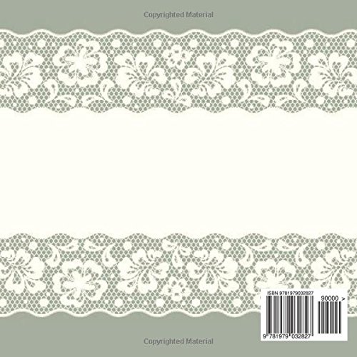 Wedding Gift Log: Lace Registry, Recorder, Organizer, Keepsake Record | Bridal Nuptials, Bride & Groom Gifts | 8.25”x 8.25” (Personal Organization) image 2