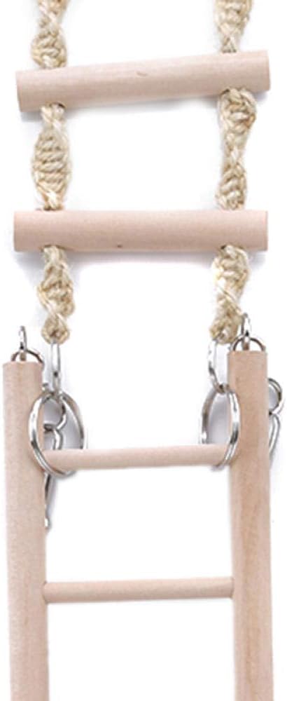 YITON Bird Swings Parrot Toy Parrot Climbing Net Hanging Ladder Bridge Macaw Cage Decorative Bird Toy Pet Supplies 2Pcs