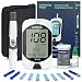 Diabetes Testing Kit, 100 Lancets, 100 Glucometer Strips, 1 Blood Glucose Meter, 1 Lancing Device, Blood Sugar Monitor Kit with Test Strips and Lancets, Sugar Machine for Diabetes, No Coding