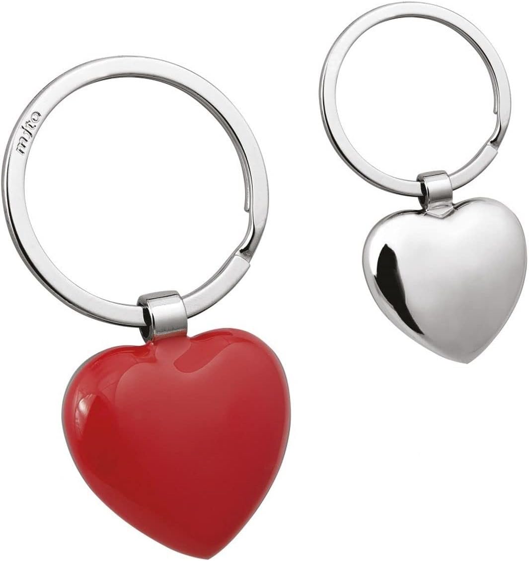 Ten Red Heart Keychain cod.EL5669 cm 6,5x3,5x1h by Varotto & Co, S
