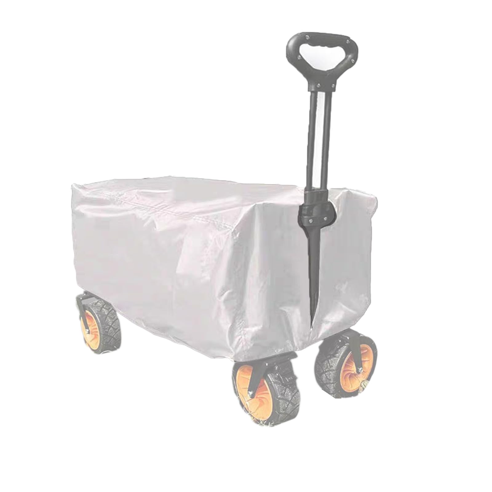 Produktbild von Abdeckung Für Faltbaren Bollerwagen – Wasserdicht, UV- & Staubdicht, 210D Oxford | Maße Ca. 97 X 61 X 56 Cm
