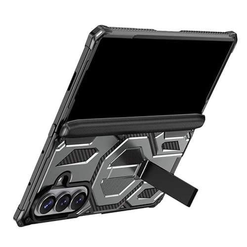 LUNBER-ARMOR�EFor Galaxy Z Fold8 �P�[�X �J�o�[ �܂肽���݌^ ��̌^�X�^���h�t�� �X�^���h�@�\ For �M�����N�V�[ �t�H�[���h8 �ی�P�[�X(�O���[)