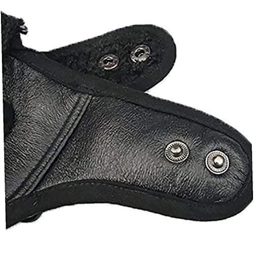 Froiny Dog Pilot Hat Funny Pet Cosplay Cap Dog Halloween Costume Hats Small Dog Winter Warm Caps Black #TOP3