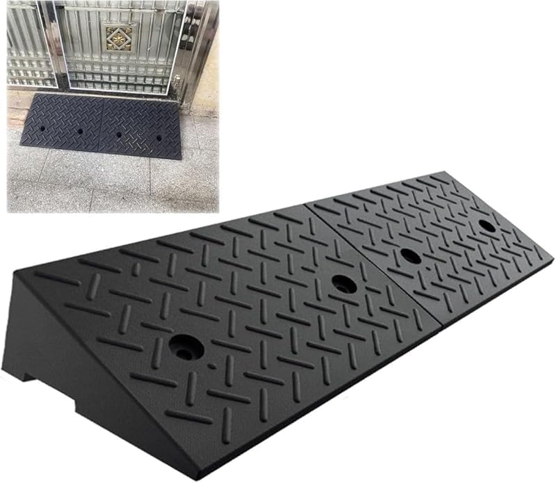 スロープ ゴム製ステップボード 高さ4-10cm 滑り止め バリアフリー ケア用 高台 自転車 車庫 入口用 どうぞご安心してお買い