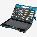 Hazet HAZET Werkzeug-Satz TORX® 1557/35 Vierkant6,3 mm (1/4 Zoll), Vierkant12,5 mm (1/2 Zoll) Außen TORX® Profil, Innen TORX® Profil ∙ E 6 – E 24 T 8 – T 50, 35-teilig
