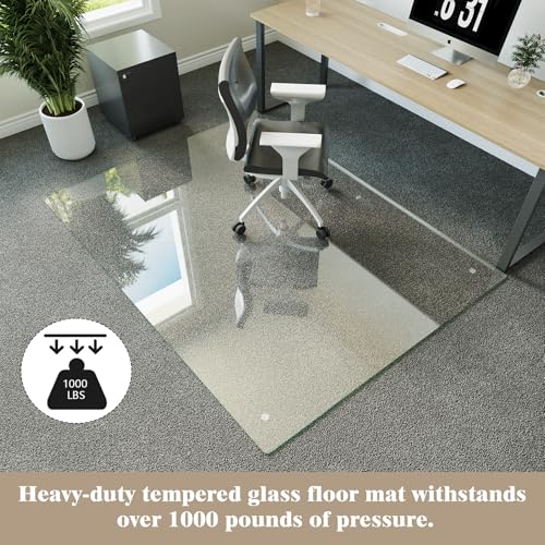 Image of Koonmi 54 inch x 72 inch Office Chair Mat for Hardwood Floors & Carpets