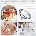 PATIKIL 8 Pcs Diamond Crystal Paperweight, 40mm / 1.57 Inch Crystal Paperweight Paper Weight for Home Office Desktop Table Decor Wedding Party Jewelry Ornaments, Clear