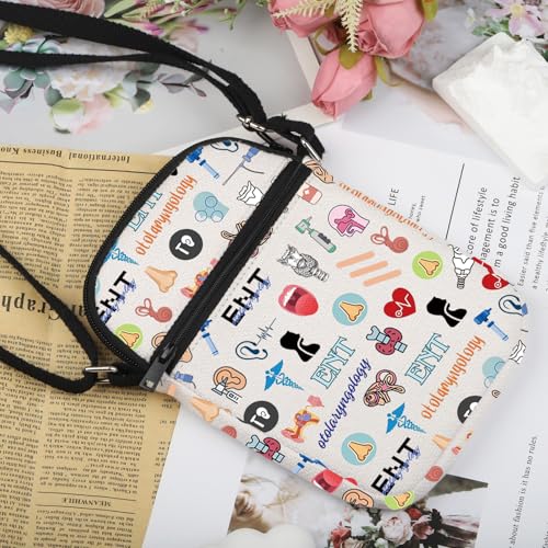 VAMSII Future ENT Gift Otolaryngology Design Crossbody Bag ENT Doctor Nurse Travel Bag Otolaryngologist Gift3
