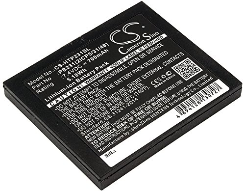 Replacement Battery for HiTi Pringo P231, Pringo P231 Photo Printer Part NO PB231, PB231(2ICP5/31/48)