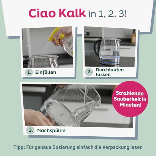 HEITMANN pure Reine Citronensäure | Leistungsstarkes Entkalker-Spray für Bad & Küche | Lebensmittelsauber | Entfernt Kalk & Verfärbungen auf Oberflächen & Armaturen | 500 ml