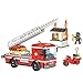 Produktbild TRCS City Polizei Spielzeug Bausteine, 259 Teile Leiter Feuerwehrauto mit Lampe, Feuerwehrleuten,für SWAT Polizeiauto Polizei Minifigur, Kompatible with Lego 60282