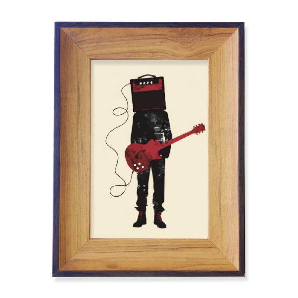 DIYthinker Guitar Music Instruments Crazy Man Photo Frame Exhibition Display Art Desktop Painting