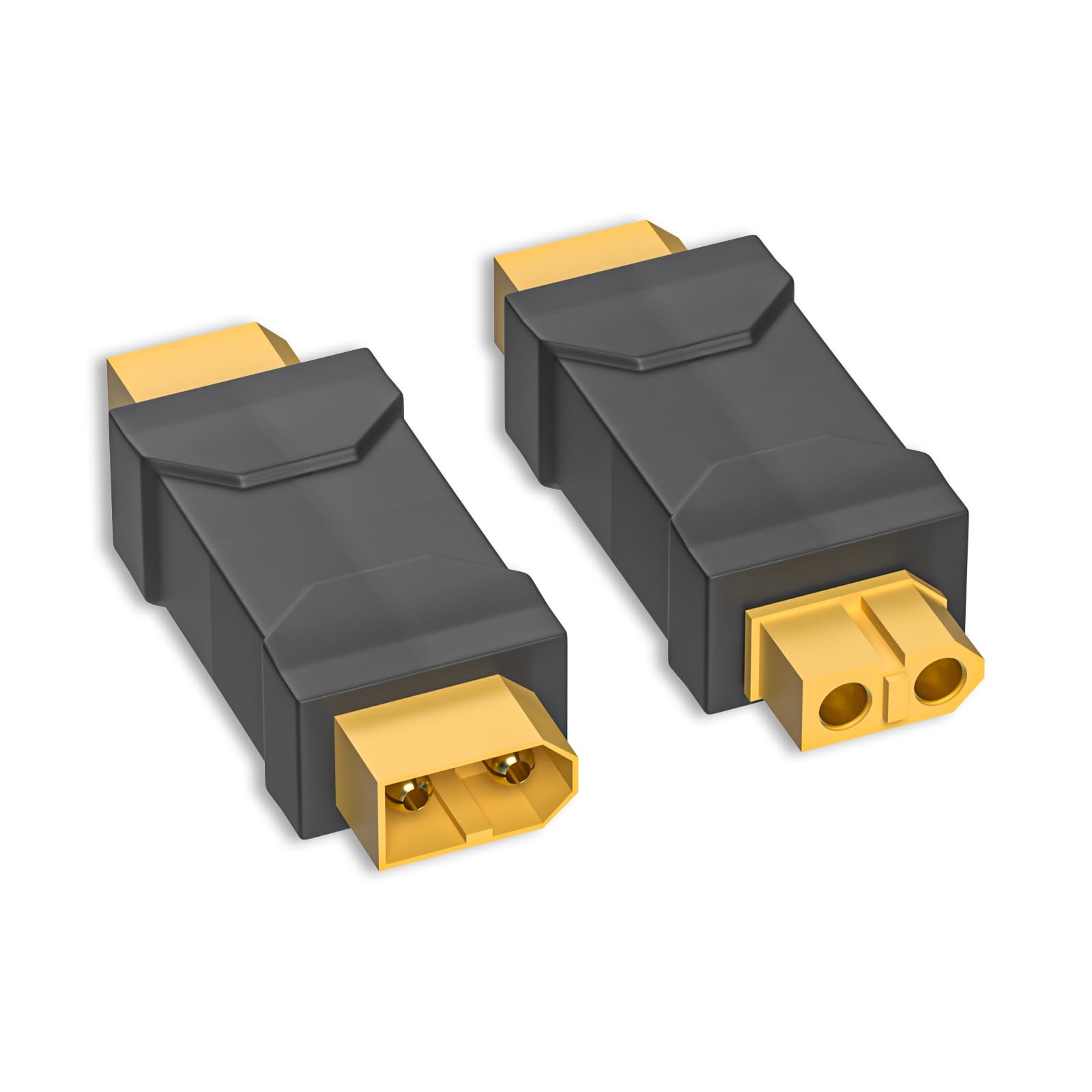 Cleqee XT60 Male to Female Connector Adapter XT60 Wireless Connector Converter 2PCS for RC FPV Car Plane Drone LiPo Battery