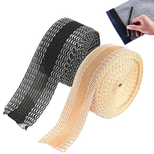 ZWWOGE 10m Cinta dobladillo planchable Ashproof,Cinta dobladillo planchable acortar pantalón,Cinta dobladillo autoadhesiva,Acortar pantalón sin coser,Cinta dobladillo planchable acortar cortina