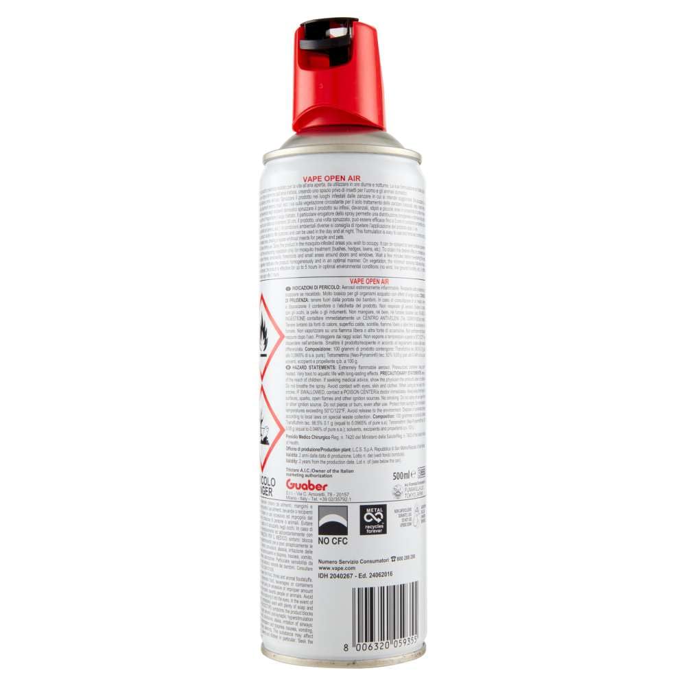 12 PZ Di VAPE OPEN AIR SPRAY ML.500